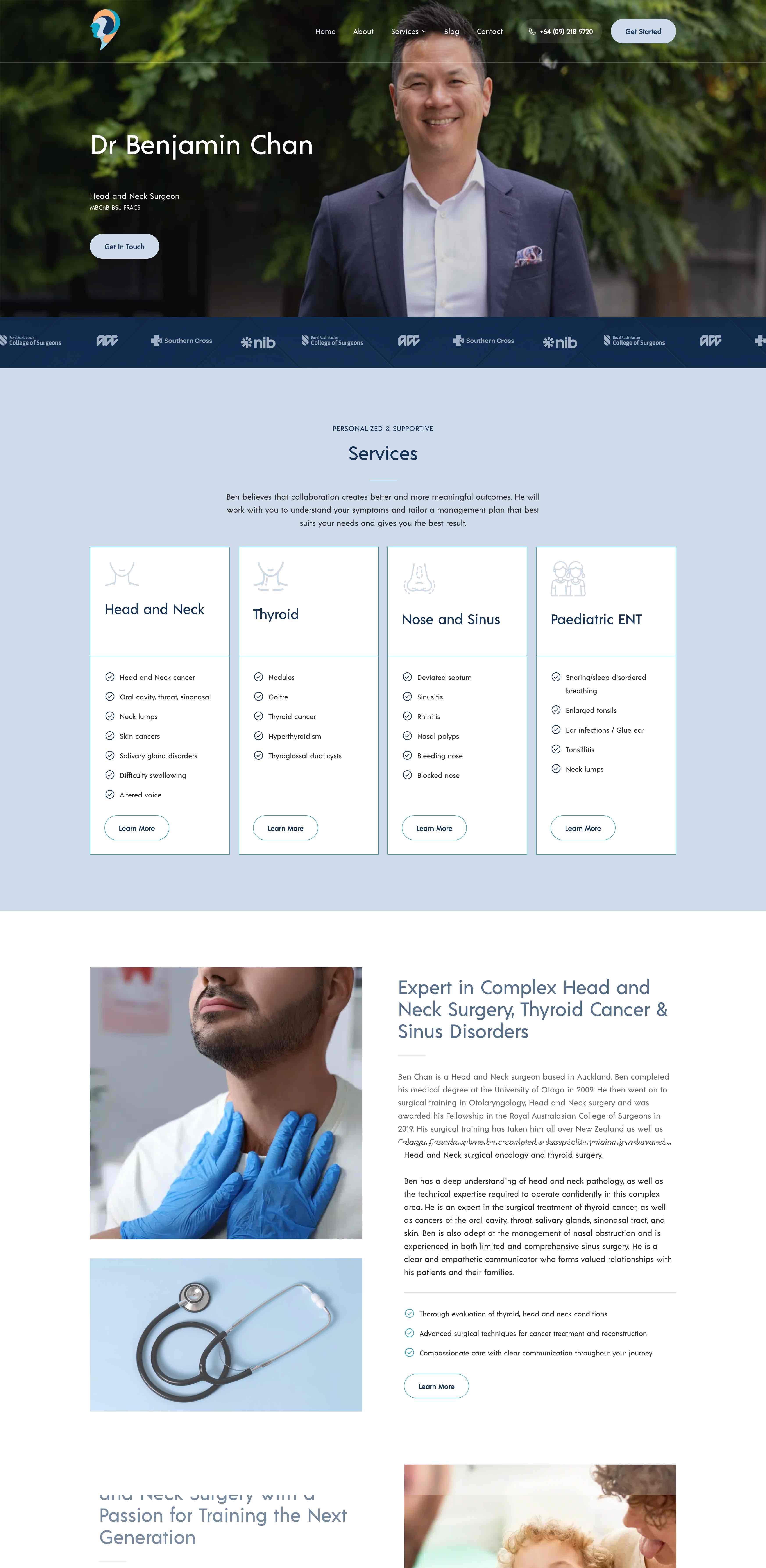 Head and Neck Surgery Website